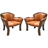 Pair of Root Club Chairs