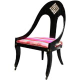 Mother of Pearl Inlay "Spoon" Back Chair