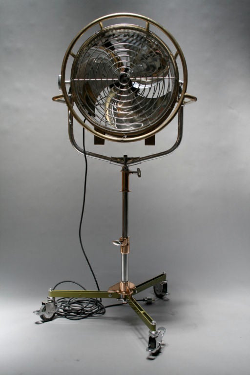 Fabulously rare motion picture studio wind machine (or floor fan if you prefer). Variable speed takes you from gentle breeze to full-blown typhoon. Very expensive when new and they're just not around, I've never seen this model.