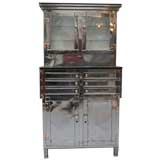 1920's Pivoting Drawer Medical Cabinet of Superior Magnitude