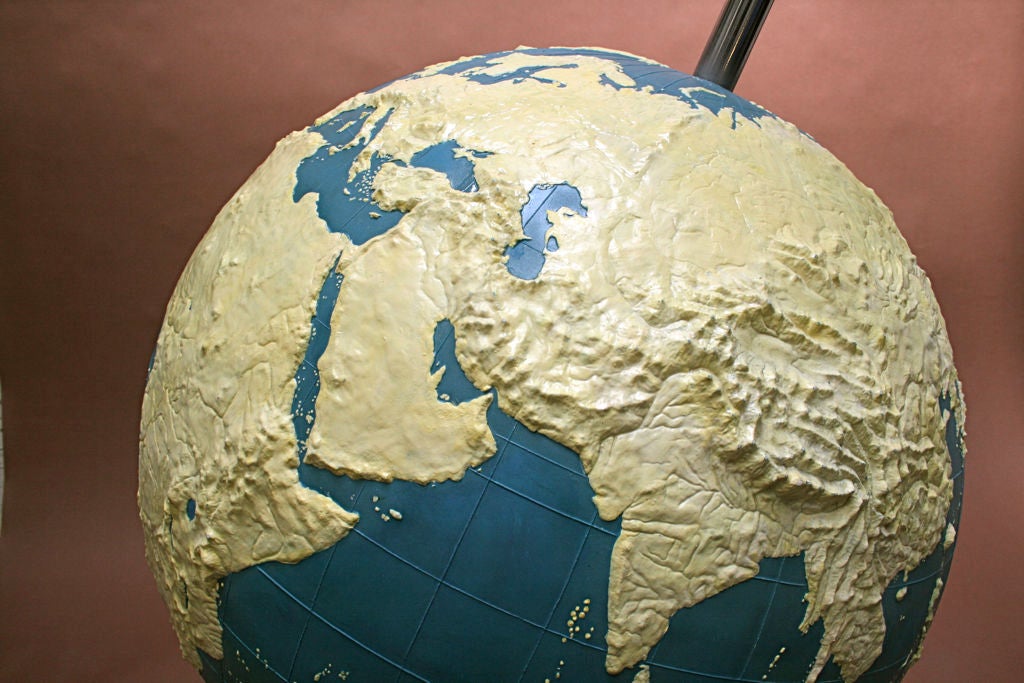 Huge Braille World Globe at 1stDibs