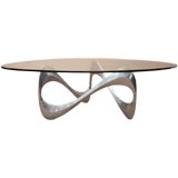 Aluminum Serpentine Ribbon Coffee Table