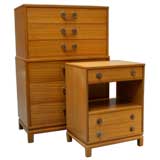 Mahogany Highboy and Side Table