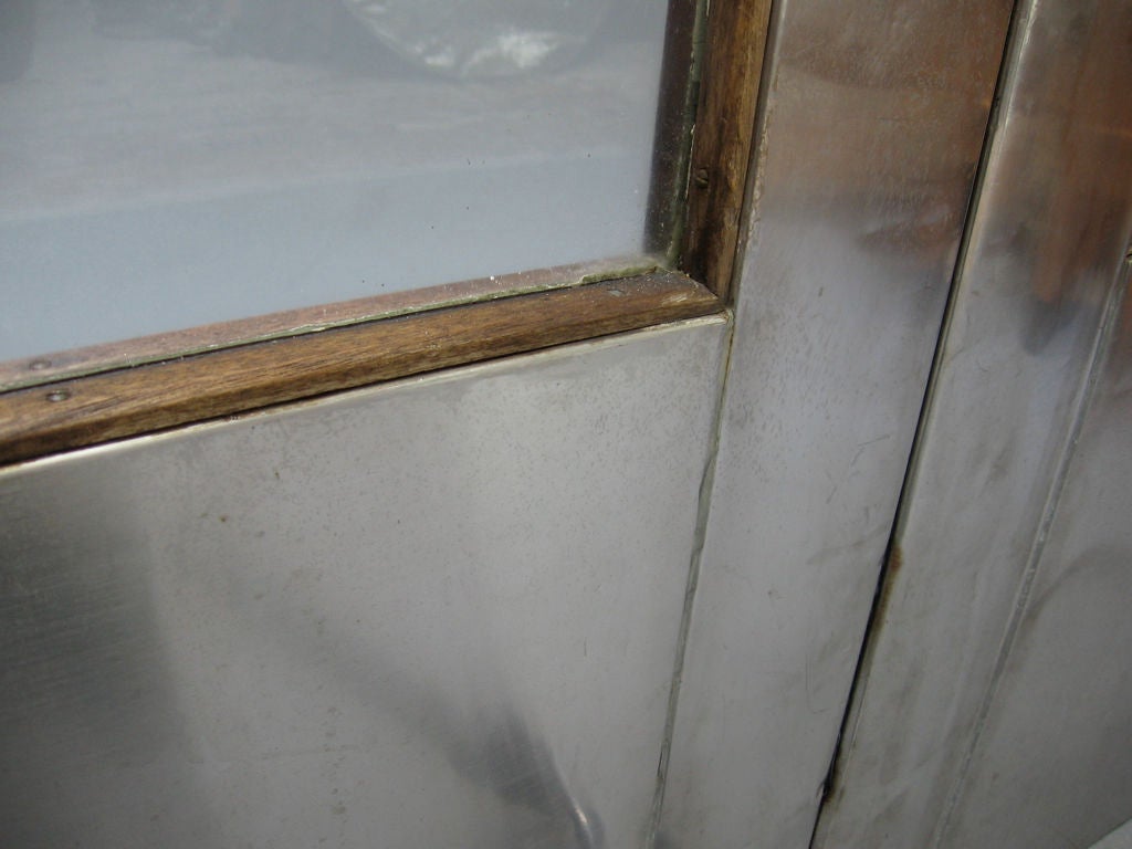 Stainless Steel Pair of Art Deco Doors