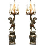 Pair of Large Neo Rococo Floor Lamps