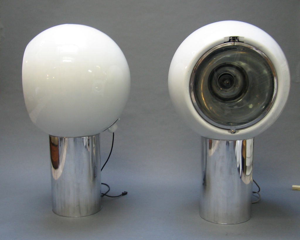 Pair of Humungoid Space Odyssey Orb Lamps