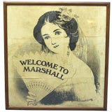 "Welcome to Marshall" framed poster
