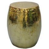 Polished Brass Drum Table