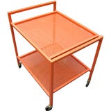 Striking Metal Wheeled Cart by Van Keppel-Green