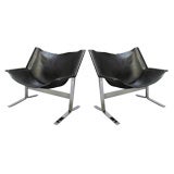 Pair Sling Chairs by Clement Meadmore