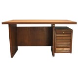 Vintage Well Built Teak Desk From the Maserati Factory, Italy