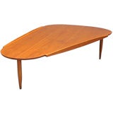 Teak Ovoid Cocktail Table by Lane
