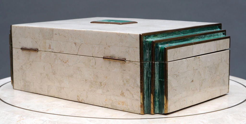 Marble Art Deco  Jewelry Box For Sale