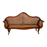 19th C Brazilian Rosewood Caned Sofa 19th C Brazilian Rosewood Caned Sofa