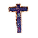 Antique Spanish Colonial Polychrome Crucifix