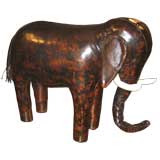 Leather Elephant footstool