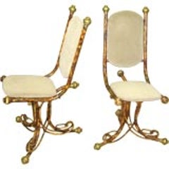 Pair of Sculptural Arthur Court Occasional Chairs 11