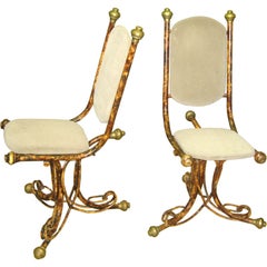 Pair of Sculptural Arthur Court Occasional Chairs