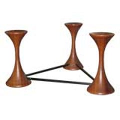 Ico Parisi Rosewood Candelabra 4