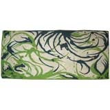 Modern Abstract Floral Needlepoint Aubusson Tapestry