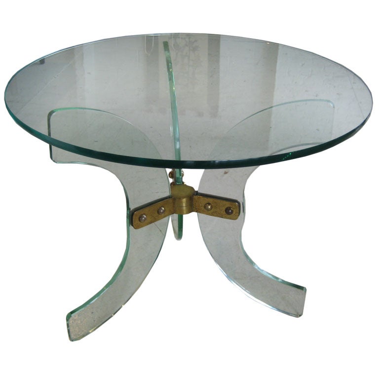 Chic Glass Occasional Table by Fontana Arte