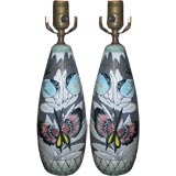 Pair of Hoganas Keramik studio Table Lamps 5