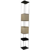 Italian Architectural Hanging Floor-to-Ceiling Lamp/Shelves