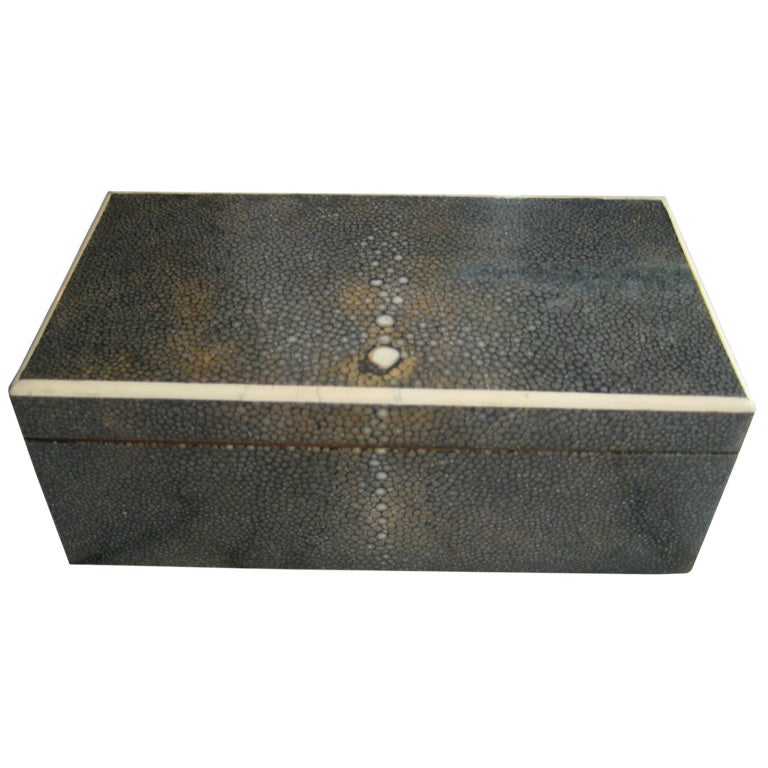 French Art Deco Shagreen Box