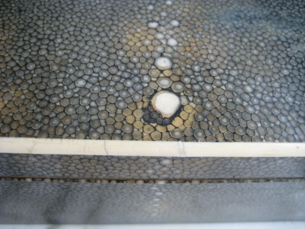French Art Deco Shagreen Box In Excellent Condition In Brooklyn, NY