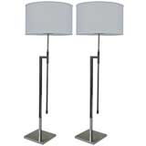Pair Nessen Adjustable Floor Lamps