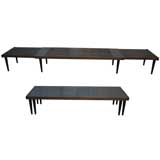 Modern Expandable Slatted Bench