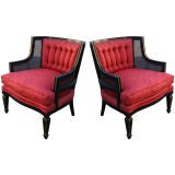 Vintage Pair Regency Style Armchairs