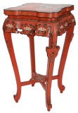 Chinese Lacquered Pedestal Table