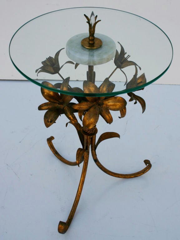 Mid-20th Century Italian Tole Metal Table