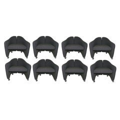 Vintage Set of Eight Low Chairs - Eugenio Gerli  - Tecno