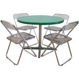 "Plano" & "Plia" Folding Table & Chairs - Giancarlo Piretti