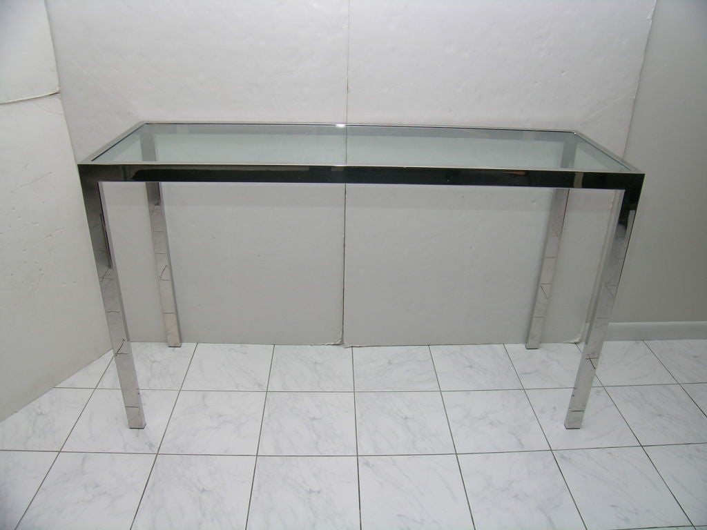 Tall Chrome Console - Pace