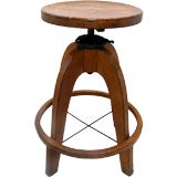 Early Oak Swivel Stool