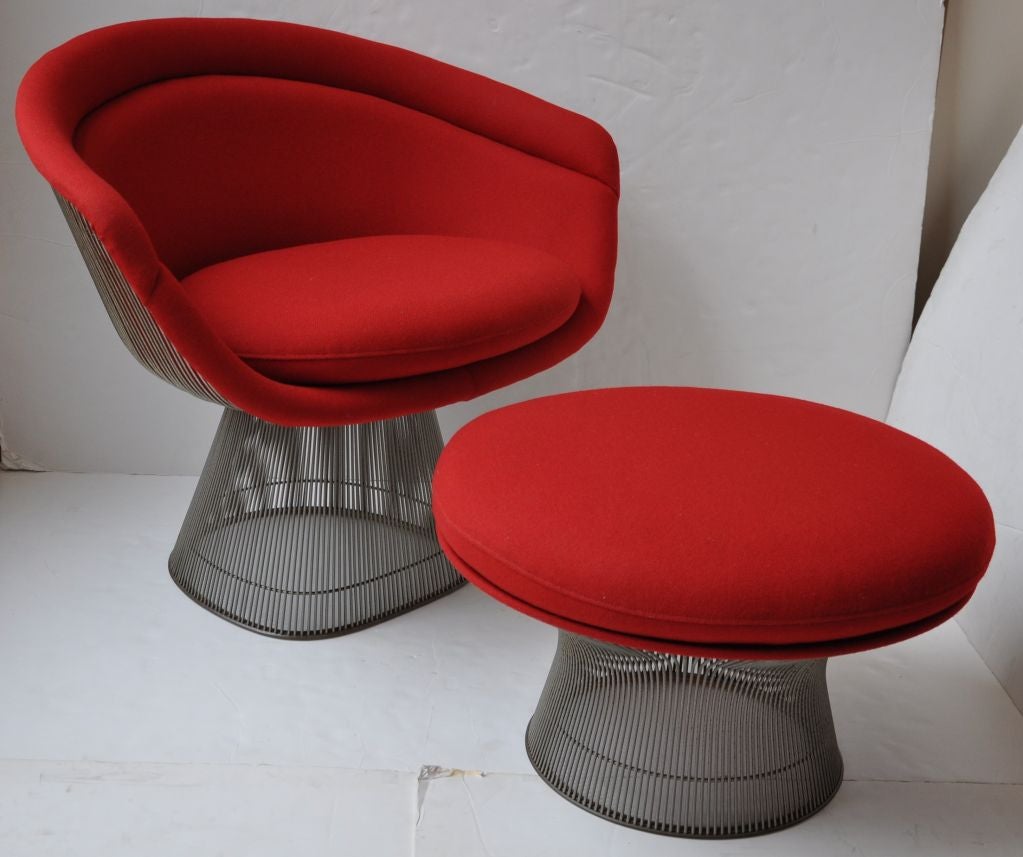 American Lounge Chair and Ottoman - Warren Platner For Sale