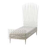 Retro Gilt Metal and Wrought Iron Day Bed by Ferrabini