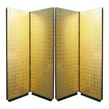 24-Karat Gold-Leafed Folding Screens by Nick Mongiardo