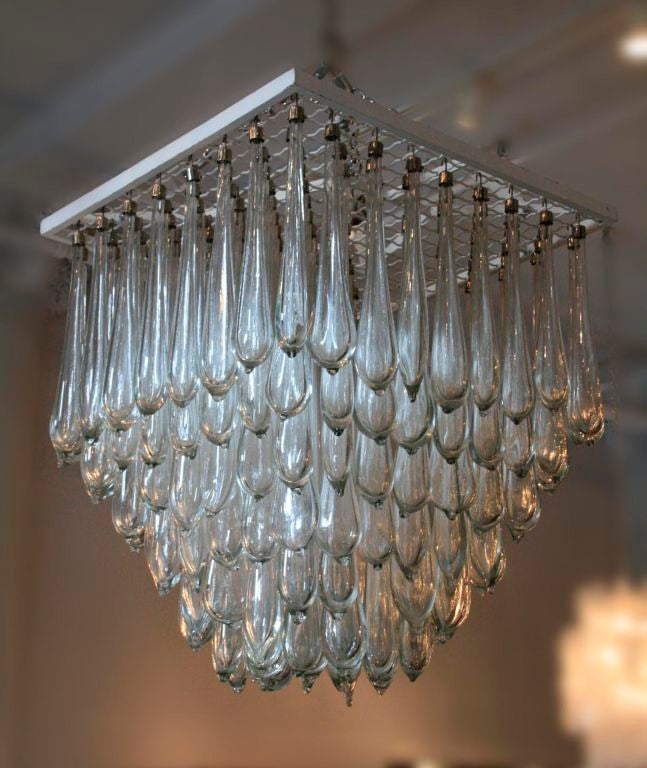 Italian Four  Gocce Chandeliers by Venini