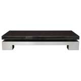 Chocolate Lacquer Coffee Table by Maison Jansen