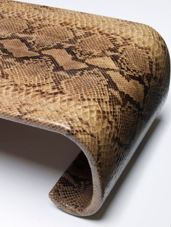 Python Coffee Table signed Karl Springer at 1stDibs