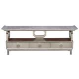 A Silver leaf Pagoda console by James Mont
