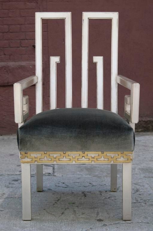 Set of Ten Dining Chairs by James Mont