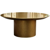 Karl Springer Ltd. Round Dining Table in Gold Leaf