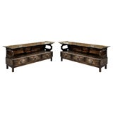 Pair of Pagoda Consoles by James Mont