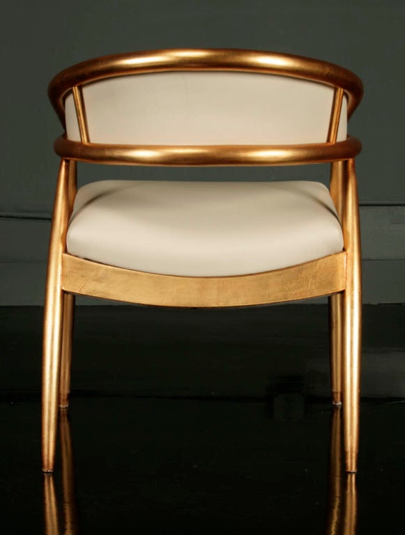 Mid-20th Century Set of Six Gaming or Dining Chairs by James Mont