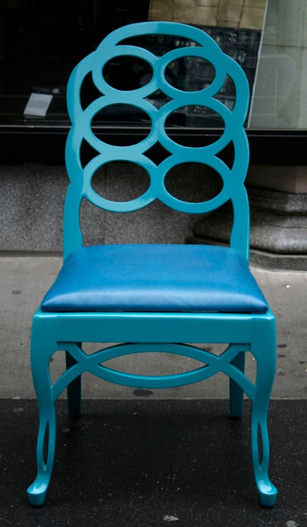 Exceptional vintage loop chair by Frances Elkins.